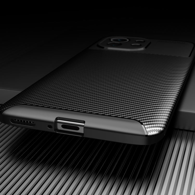 For Xiaomi Mi 11 Carbon Fiber Texture Shockproof TPU Case