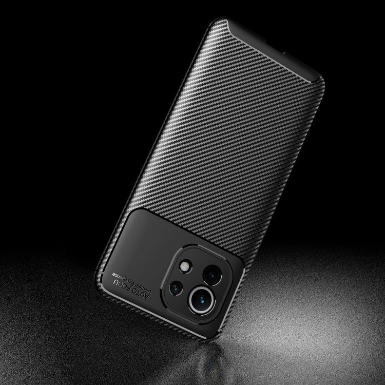 For Xiaomi Mi 11 Carbon Fiber Texture Shockproof TPU Case