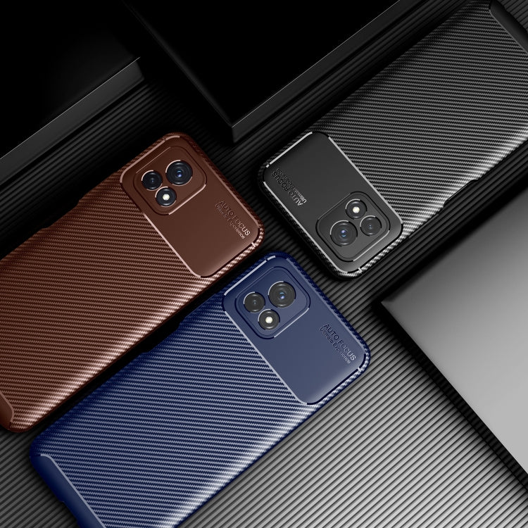 For vivo Y52s / iQOO U3 Carbon Fiber Texture Shockproof TPU Case