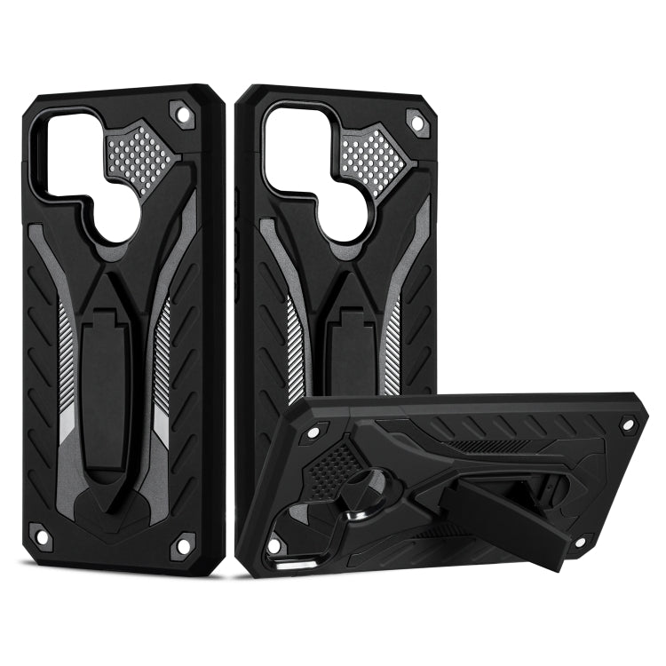 For OPPO A15 Shockproof TPU + PC Protective Case with Holder