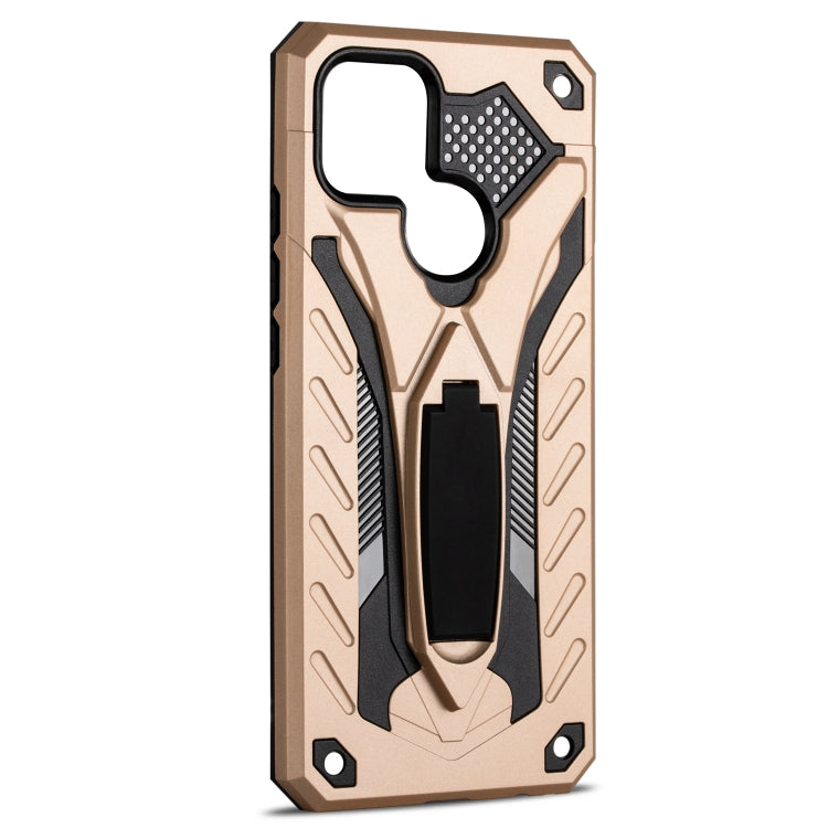 For OPPO A15 Shockproof TPU + PC Protective Case with Holder