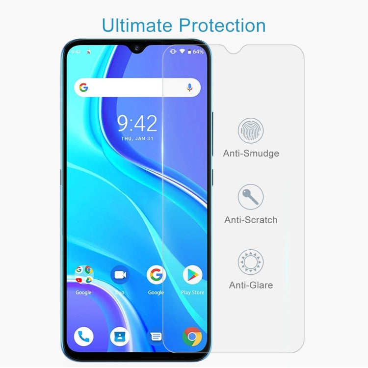 For Umidigi A7S 10 PCS 0.26mm 9H 2.5D Tempered Glass Film