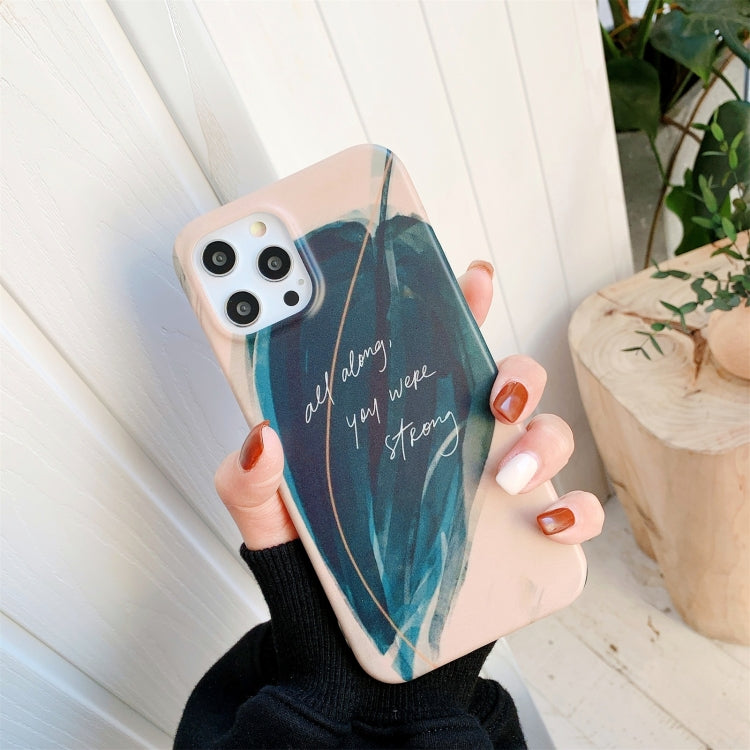 For iPhone 11 Pro Max Watercolor Painting Series Half Coverage IMD Workmanship Protective Case
