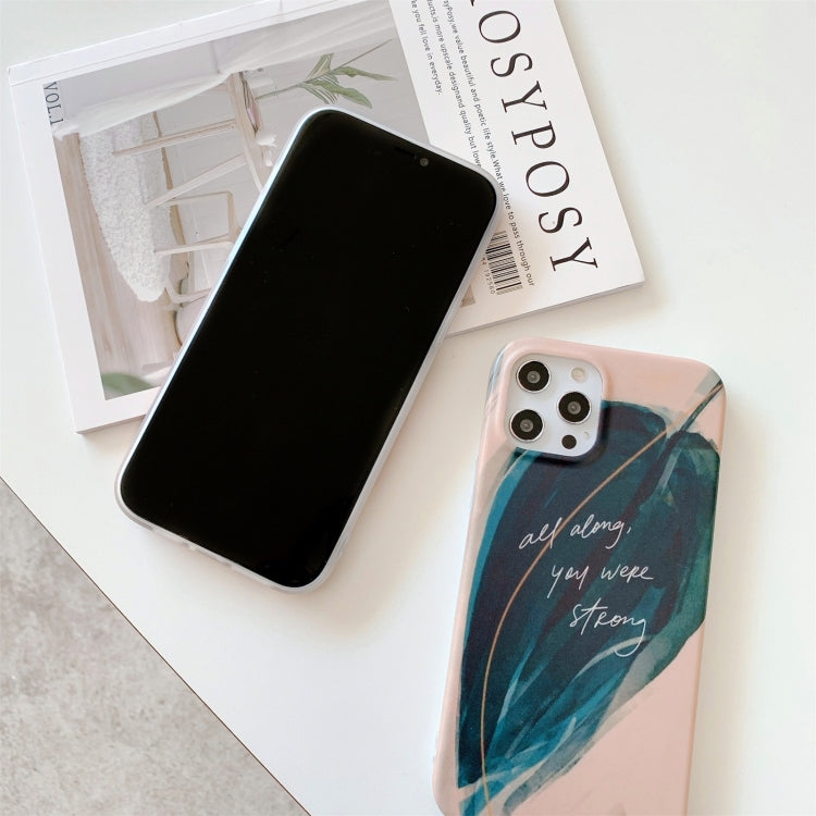 For iPhone 11 Pro Max Watercolor Painting Series Half Coverage IMD Workmanship Protective Case