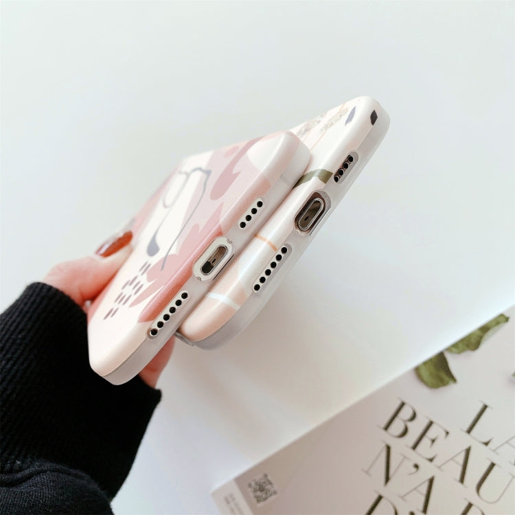 For iPhone 12 mini Watercolor Painting Series Half Coverage IMD Workmanship Protective Case