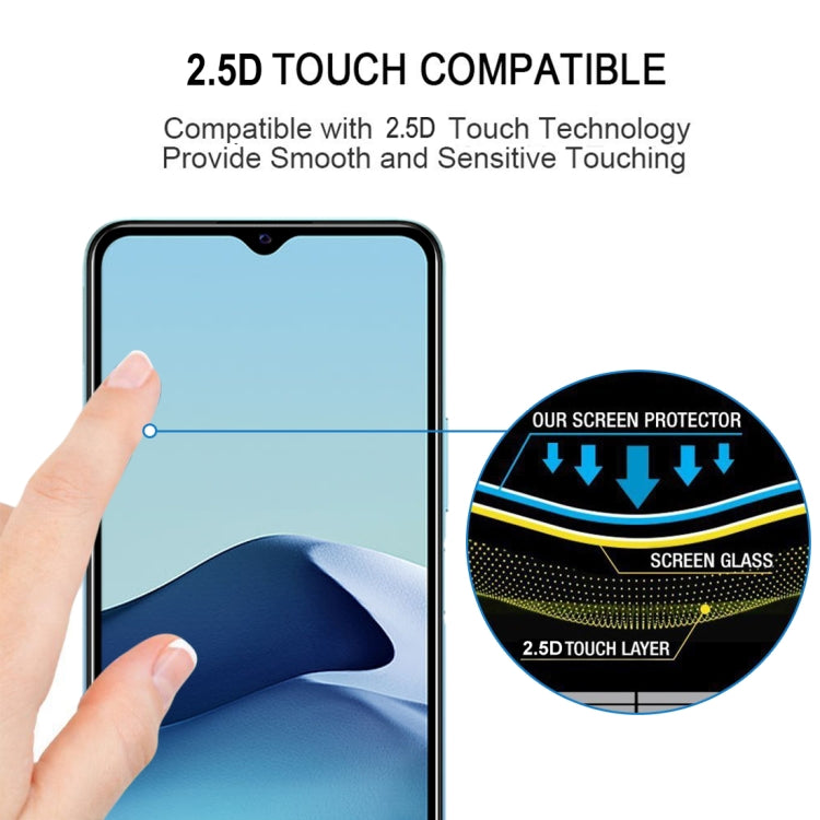 For vivo Y20s Full Glue Full Screen Tempered Glass Film
