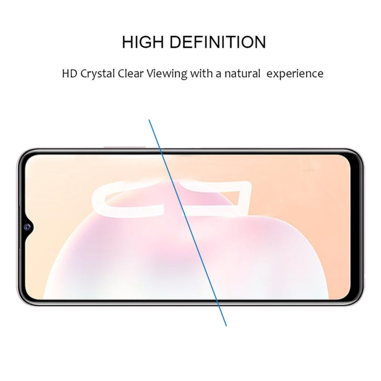 For vivo Y52s Full Glue Full Screen Tempered Glass Film
