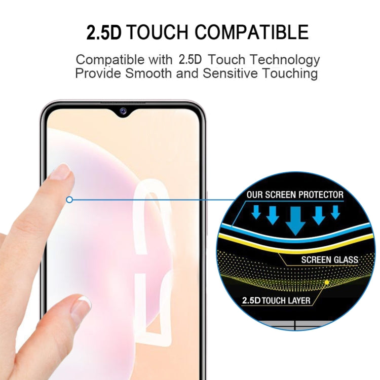 For vivo Y52s Full Glue Full Screen Tempered Glass Film