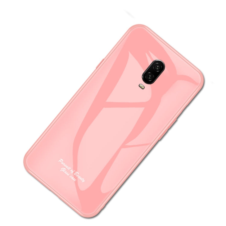 For OnePlus 6T Macaron Glass + TPU Case