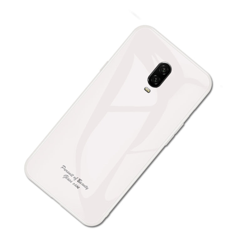 For OnePlus 6T Macaron Glass + TPU Case