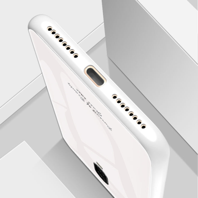 For OnePlus 6T Macaron Glass + TPU Case