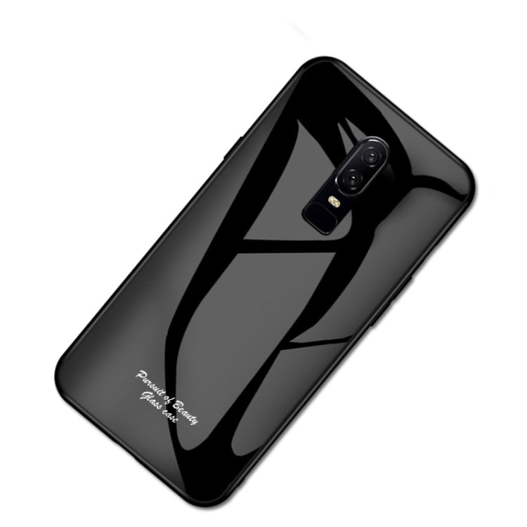 For OnePlus 6 Macaron Glass + TPU Case