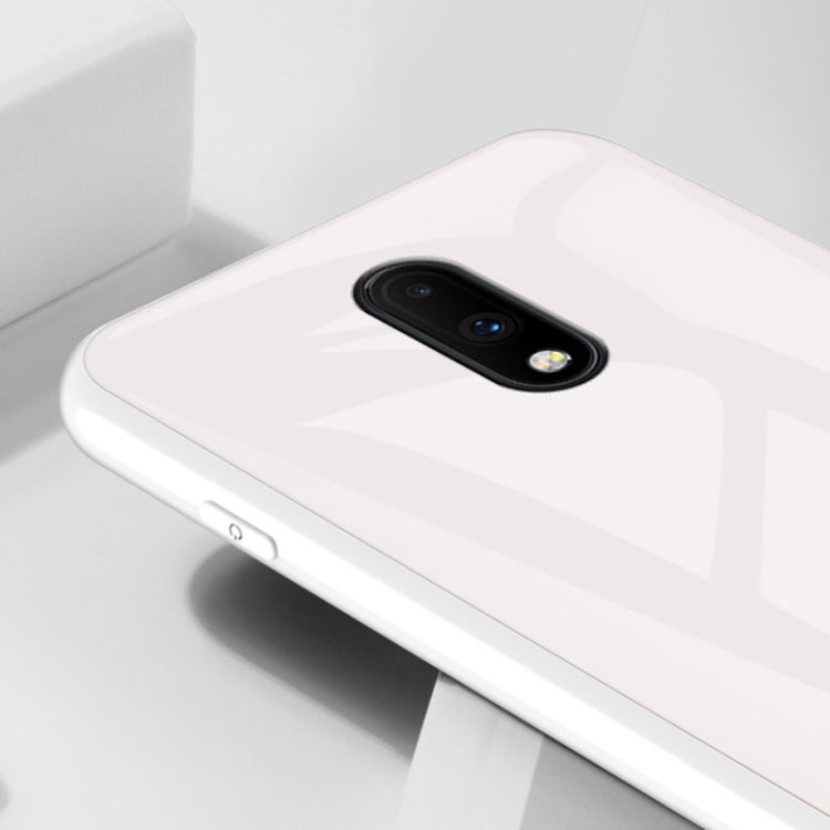 For OnePlus 7 Macaron Glass + TPU Case