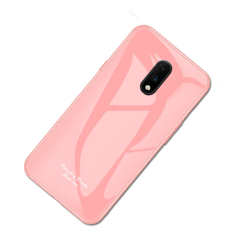 For OnePlus 7 Macaron Glass + TPU Case