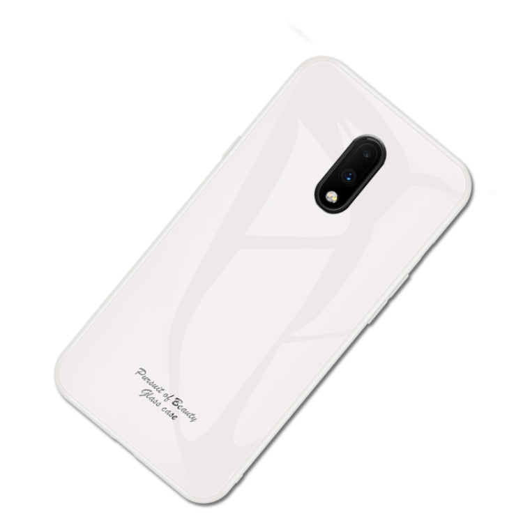 For OnePlus 7 Macaron Glass + TPU Case