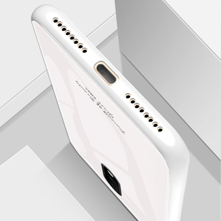For OnePlus 7 Macaron Glass + TPU Case