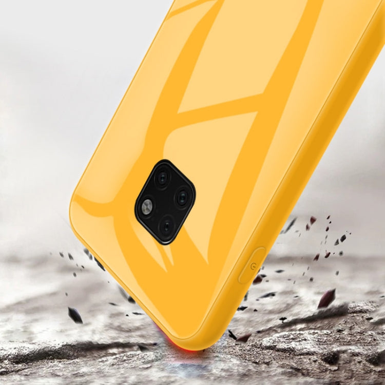 For Huawei Mate 20 Pro Macaron Glass + TPU Case
