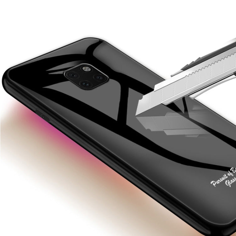 For Huawei Mate 20 Pro Macaron Glass + TPU Case