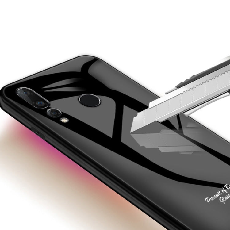 For Huawei nova 4 Macaron Glass + TPU Case