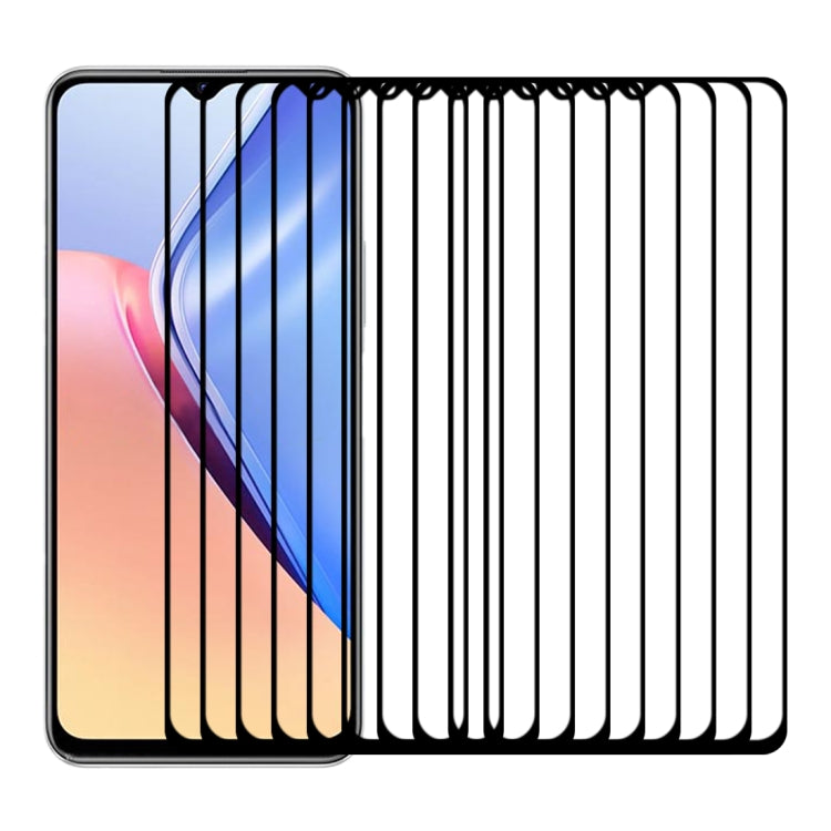 For vivo iQOO U3 / iQOO U5 25 PCS Full Glue Full Screen Tempered Glass Film