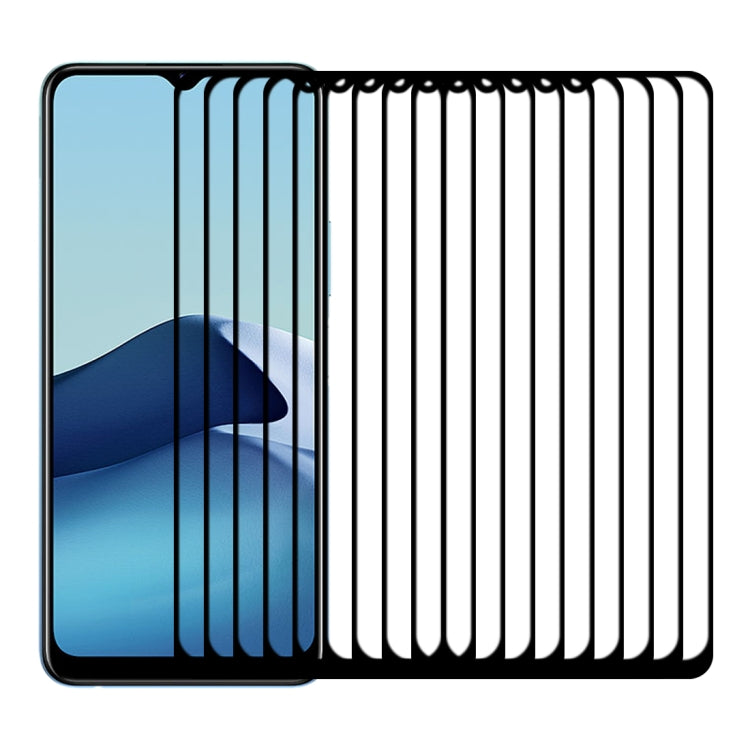 For vivo Y20s 25 PCS Full Glue Full Screen Tempered Glass Film
