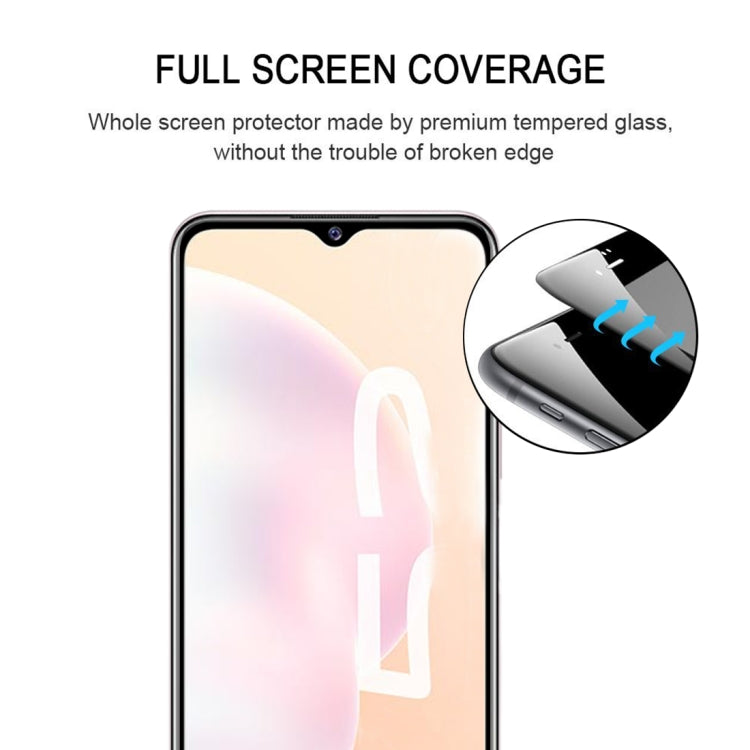 For vivo Y52s 25 PCS Full Glue Full Screen Tempered Glass Film