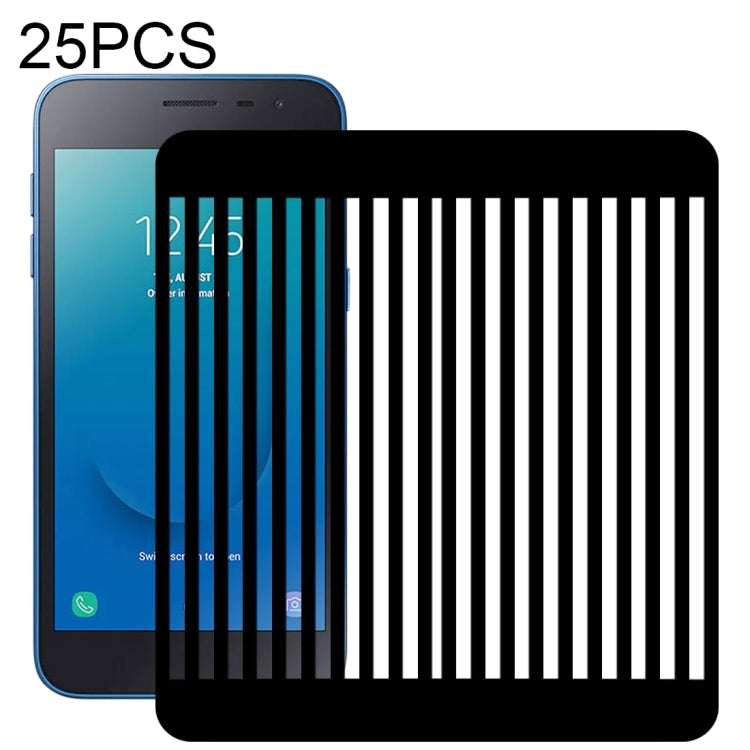 For Samsung Galaxy J2 Core 2020 25 PCS Full Glue Full Screen Tempered Glass Film