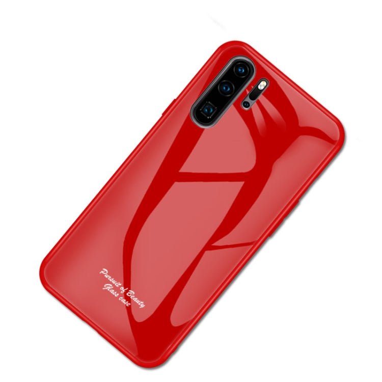 For Huawei P30 Pro Macaron Glass + TPU Case