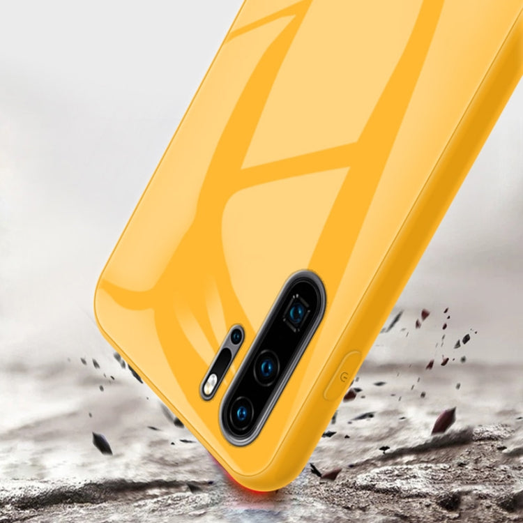 For Huawei P30 Pro Macaron Glass + TPU Case