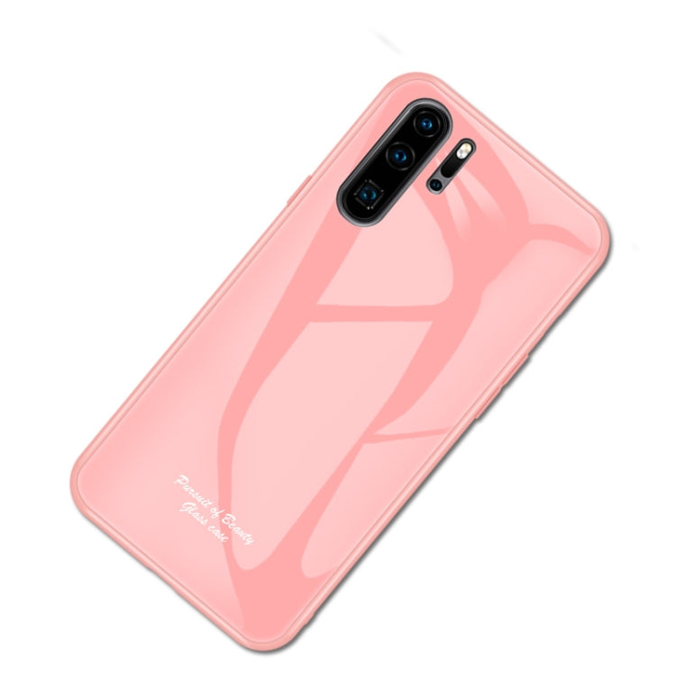 For Huawei P30 Pro Macaron Glass + TPU Case