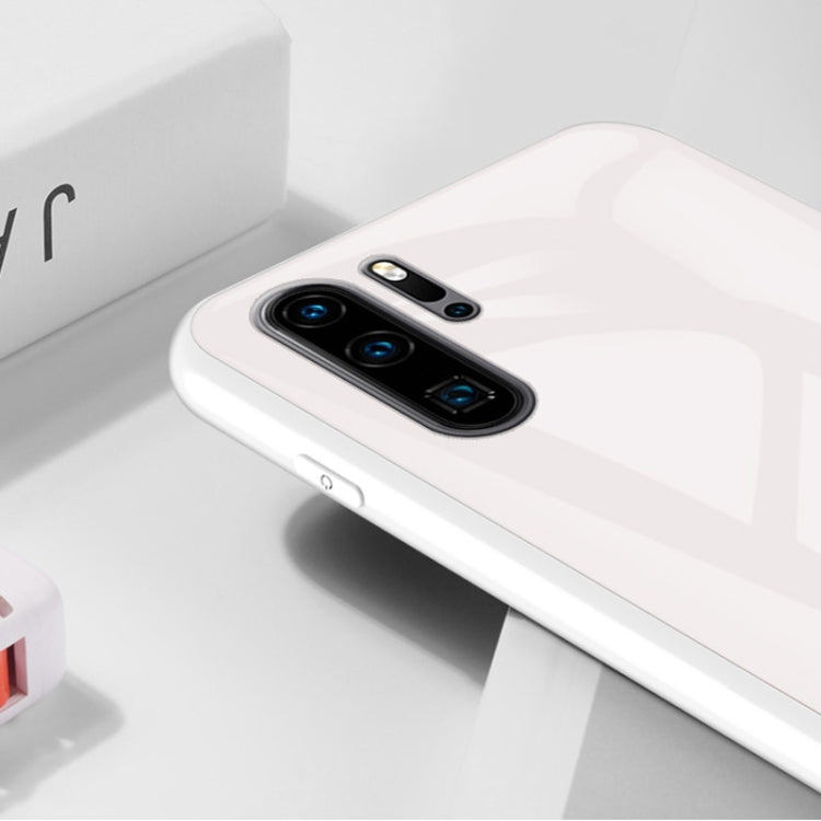 For Huawei P30 Pro Macaron Glass + TPU Case