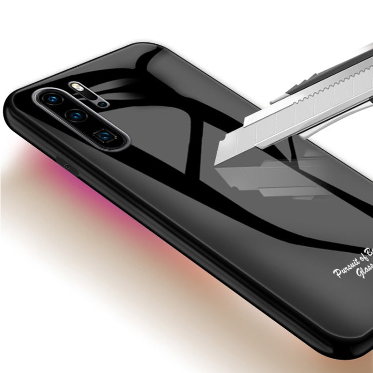 For Huawei P30 Pro Macaron Glass + TPU Case