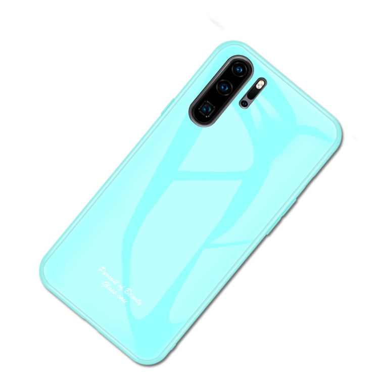 For Huawei P30 Pro Macaron Glass + TPU Case