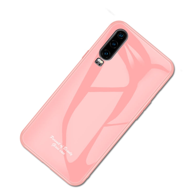 For Huawei P30 Macaron Glass + TPU Case