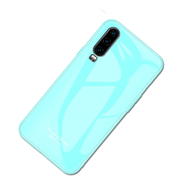 For Huawei P30 Macaron Glass + TPU Case