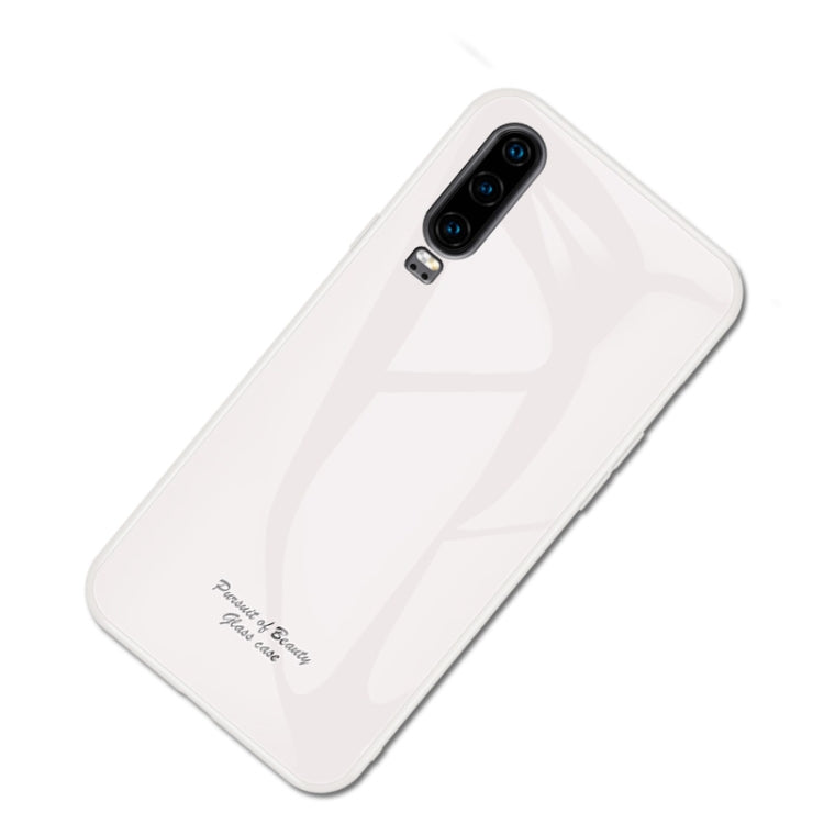 For Huawei P30 Macaron Glass + TPU Case