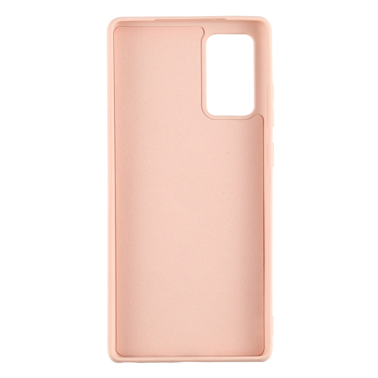 For Samsung Galaxy S20 FE Solid Color Liquid Silicone Shockproof Full Coverage Protective Case with Ring Holder