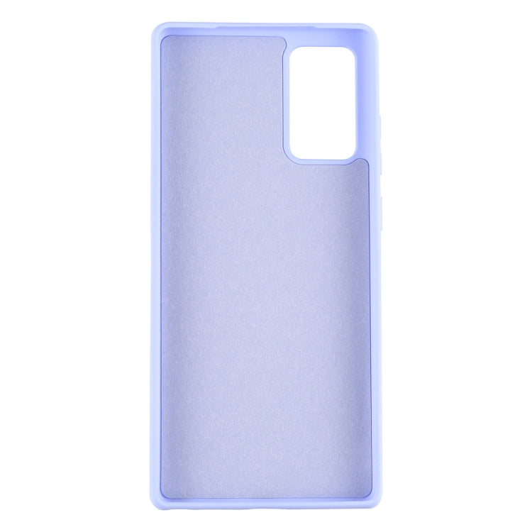 For Samsung Galaxy S20 FE Solid Color Liquid Silicone Shockproof Full Coverage Protective Case with Ring Holder