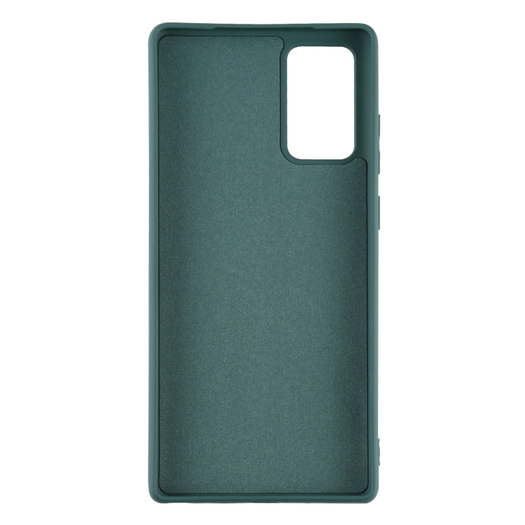For Samsung Galaxy S20 FE Solid Color Liquid Silicone Shockproof Full Coverage Protective Case with Ring Holder