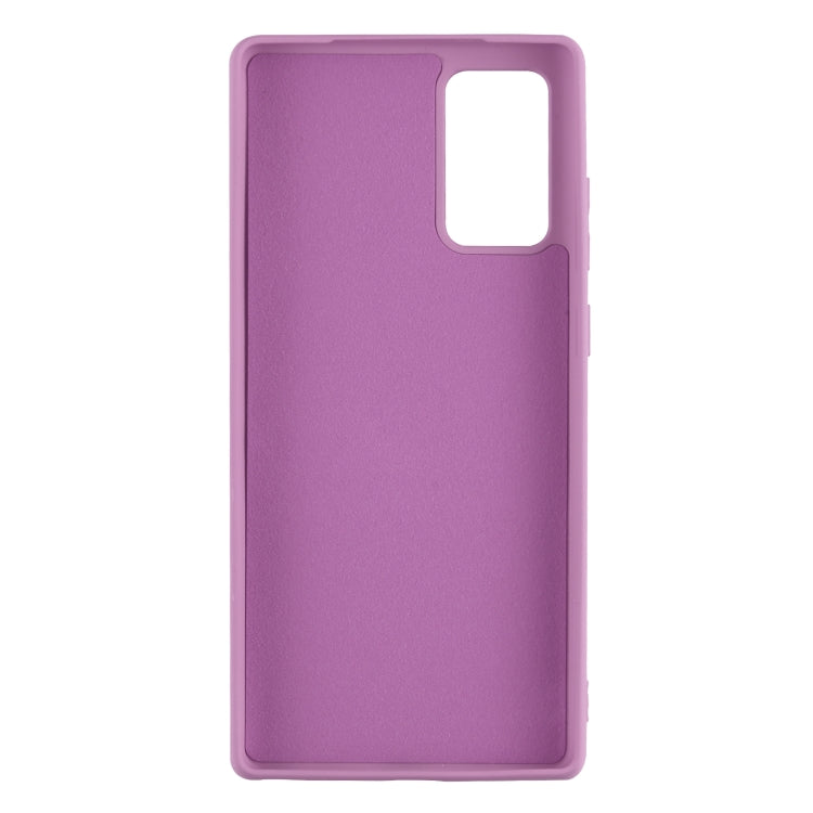 For Samsung Galaxy S20 FE Solid Color Liquid Silicone Shockproof Full Coverage Protective Case with Ring Holder