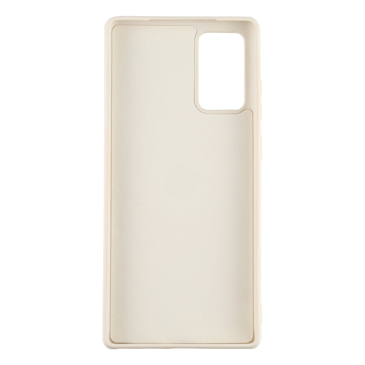 For Samsung Galaxy S20 FE Solid Color Liquid Silicone Shockproof Full Coverage Protective Case with Ring Holder & Lanyard