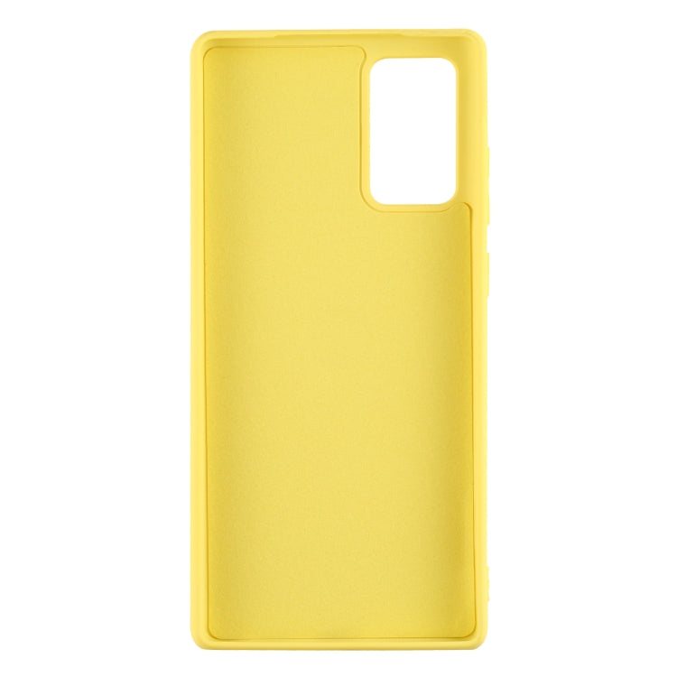 For Samsung Galaxy S20 FE Solid Color Liquid Silicone Shockproof Full Coverage Protective Case with Ring Holder & Lanyard
