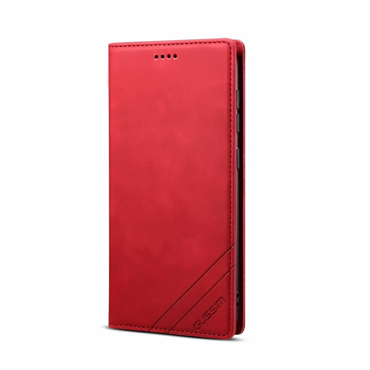 For Samsung Galaxy S20 FE GUSSIM GS-001 Business Style Horizontal Flip Skin Feel PU Leather Case with Holder & Card Slots & Wallet & Photo Frame