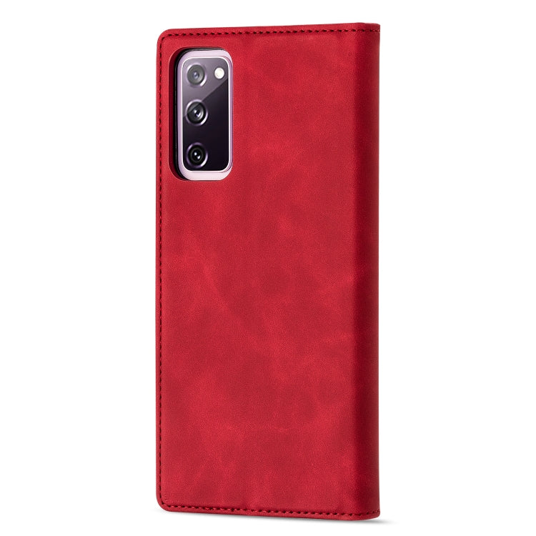 For Samsung Galaxy S20 FE GUSSIM GS-001 Business Style Horizontal Flip Skin Feel PU Leather Case with Holder & Card Slots & Wallet & Photo Frame