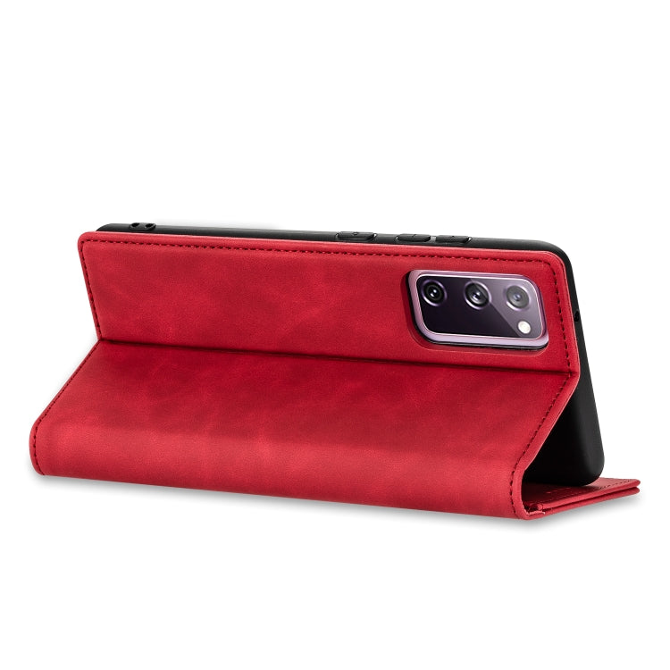 For Samsung Galaxy S20 FE GUSSIM GS-001 Business Style Horizontal Flip Skin Feel PU Leather Case with Holder & Card Slots & Wallet & Photo Frame