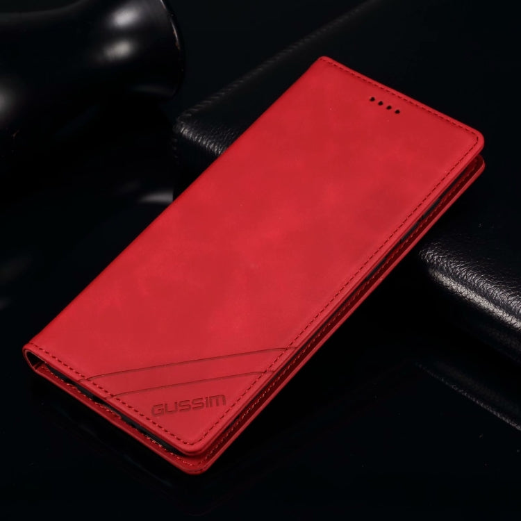 For Samsung Galaxy S20 FE GUSSIM GS-001 Business Style Horizontal Flip Skin Feel PU Leather Case with Holder & Card Slots & Wallet & Photo Frame