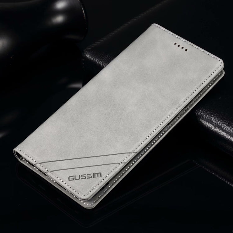 For Samsung Galaxy S20 FE GUSSIM GS-001 Business Style Horizontal Flip Skin Feel PU Leather Case with Holder & Card Slots & Wallet & Photo Frame