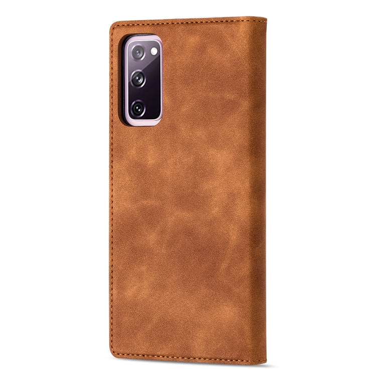 For Samsung Galaxy S20 FE GUSSIM GS-001 Business Style Horizontal Flip Skin Feel PU Leather Case with Holder & Card Slots & Wallet & Photo Frame