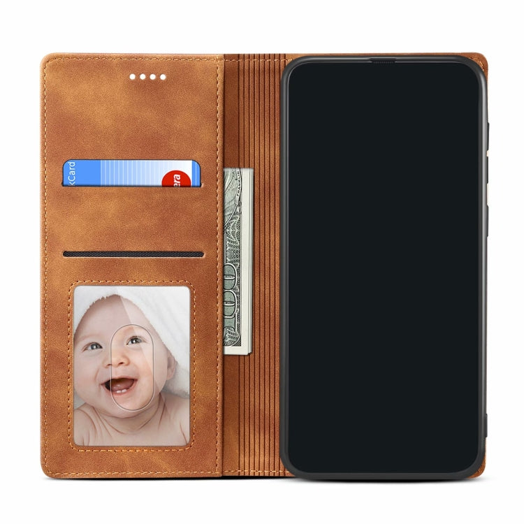 For Samsung Galaxy S20 FE GUSSIM GS-001 Business Style Horizontal Flip Skin Feel PU Leather Case with Holder & Card Slots & Wallet & Photo Frame