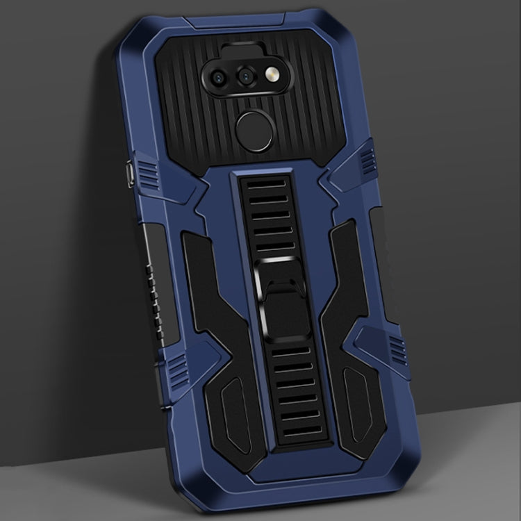 For LG K31 Vanguard Warrior All Inclusive Double-color Shockproof TPU + PC Protective Case with Holder